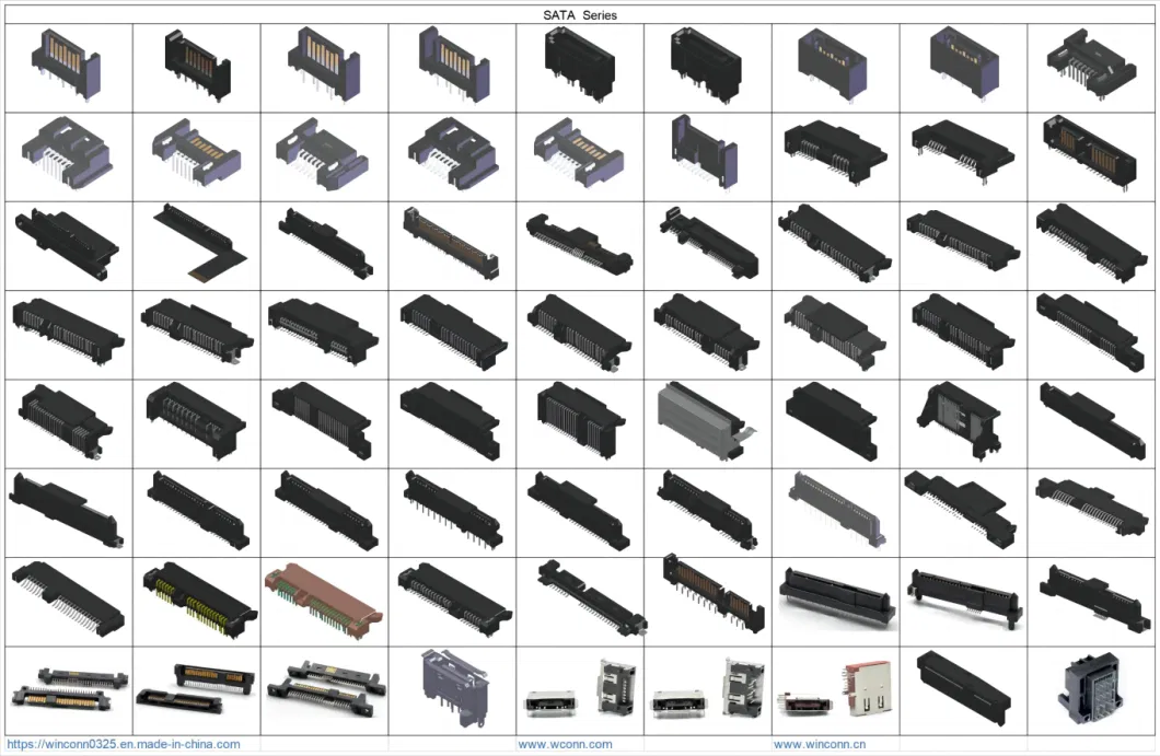 FPC FFC Zif ATX;Btx;Lvds;Pin Female Header;IC Socket;RJ45;USB;1394;DIN;HDMI;Pcie;S ATA;Wtb;Btb;Wtw;RF;D-SUB;DVI;Ngff;M2;SIM;Memory;Battery;Pogo Pin Connector