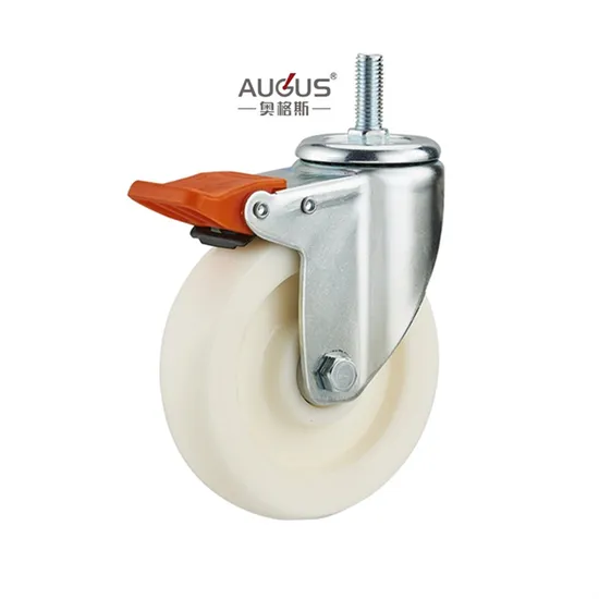 Tool Cart Caster White PP/PA/Nylon Caster Wheels 3/4/5